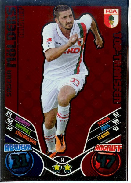 Match Attax 11/12 - Sascha Mölders - Top-Transfer