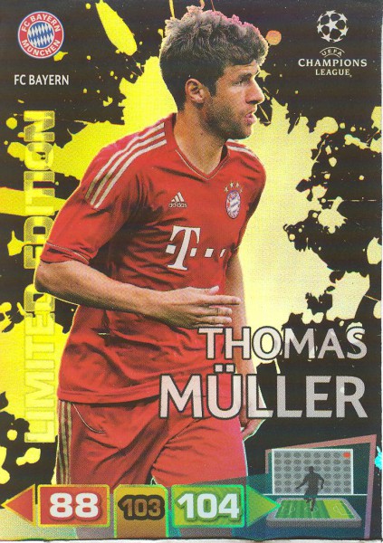 Thomas Müller - Panini Adrenalyn XL CL 11/12 - Limited Edition - Bayern München