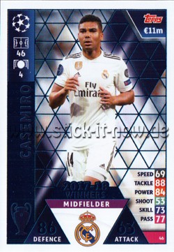 Match Attax Champions League 18/19 - Nr. 46 ( WINNERS 17/18 )