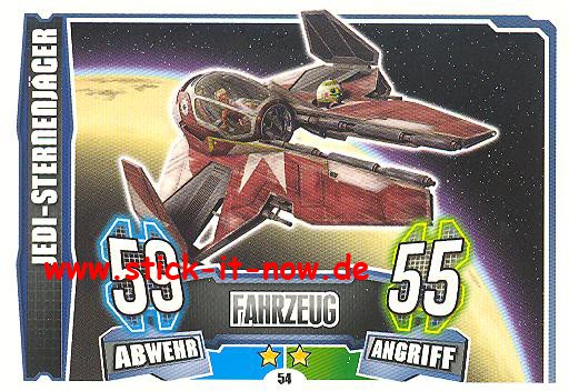 Force Attax - Star Wars - Clone Wars - Serie 4 - JEDI-STERNENJÄGER - Nr. 54