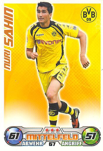 Match Attax 09/10 - NURI SAHIN - Bor. Dortmund - Nr. 67