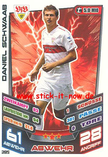 Match Attax 13/14 - VfB Stuttgart - Daniel Schwaab - Nr. 295