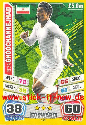 Match Attax "World Stars WM 2014" - REZA GHOOCHANNEJHAD - Nr. 143