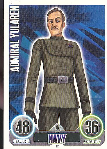 Force Attax - ADMIRAL YULAREN - Navy - Die Republik - SERIE 1 (2010)