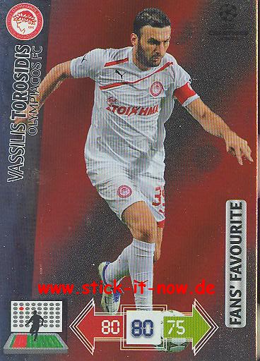 Panini Adrenalyn XL CL 12/13 - Olympiakos Piräus - Vassilis Torosidis - FANS FAVOURITES