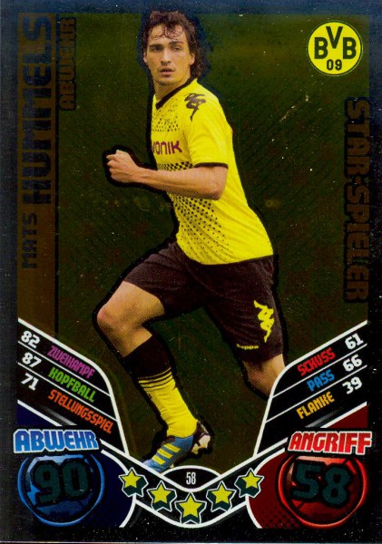 Match Attax 11/12 - Mats Hummels - Star-Spieler