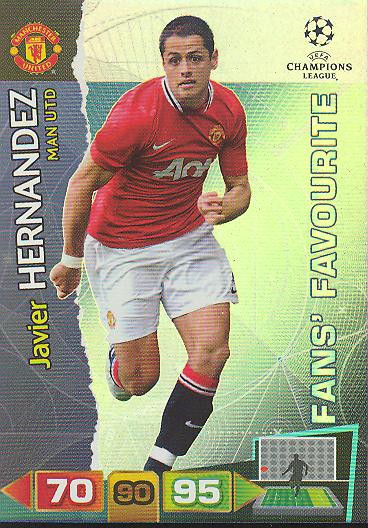 Javier Hernandez - Panini Adrenalyn XL CL 11/12 - Fans Favourite - Manchester United