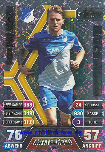 Match Attax 14/15 - Eugen POLANSKI - TSG Hoffenheim - Nr. 349 (MATCHWINNER)