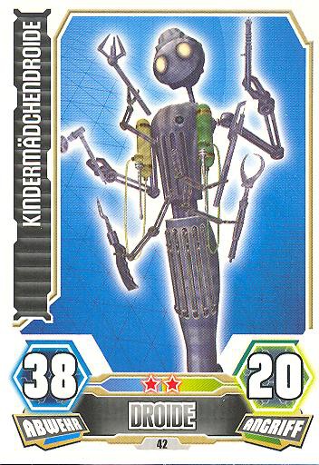 Force Attax - Serie 3 - Kindermädchendroide - Nr. 42