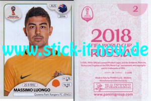 Panini WM 2018 Russland "Sticker" INT/Edition - Nr. 213