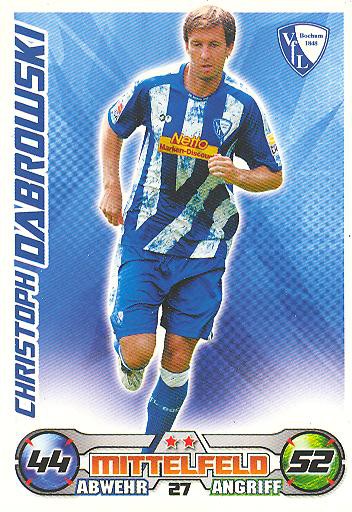 Match Attax 09/10 - CHRISTOPH DABROWSKI - VfL Bochum - Nr. 27