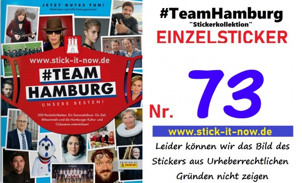 #TeamHamburg "Sticker" (2021) - Nr. 73 (Glitzer)