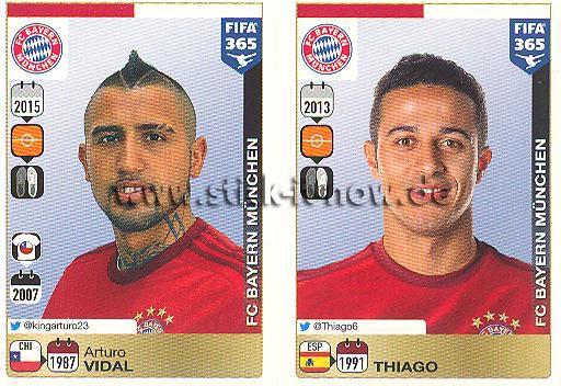 Panini FIFA 365 Sticker - Nr. 472 - 476