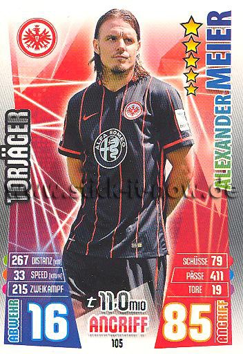 Match Attax 15/16 - Alexander MEIER - Ein. Frankfurt - Nr. 105