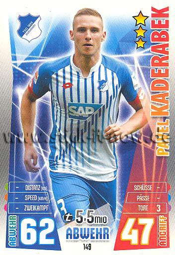 Match Attax 15/16 - Pavel KADERABEK - TSG Hoffenheim - Nr. 149