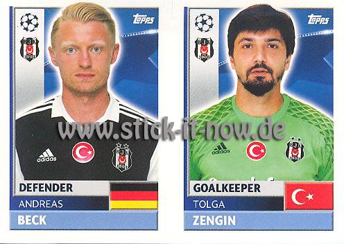 Topps Champions League Sticker 16/17 - Nr. BES 4 + 5