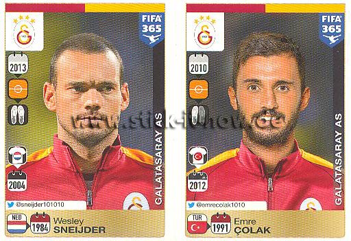 Panini FIFA 365 Sticker - Nr. 785 - 786