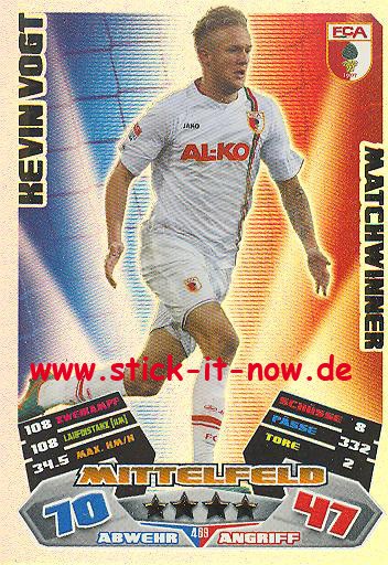 Match Attax 12/13 EXTRA - Kevin Vogt - FC Augsburg - MATCHWINNER - Nr. 469