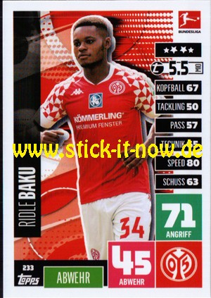 Topps Match Attax Bundesliga 2020/21 - Nr. 233