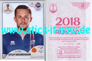 Panini WM 2018 Russland "Sticker" INT/Edition - Nr. 292