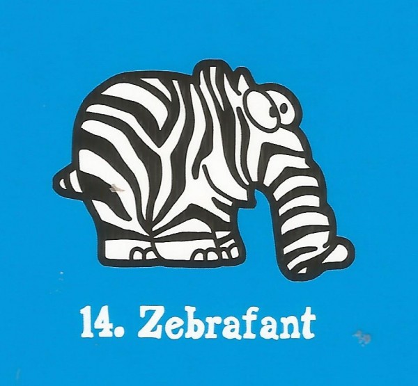 Edeka Ottifanten (2020) - Nr. 14 Zebrafant