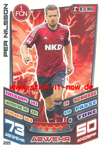 Match Attax 13/14 - 1. FC Nürnberg - Per Nilsson - Nr. 255