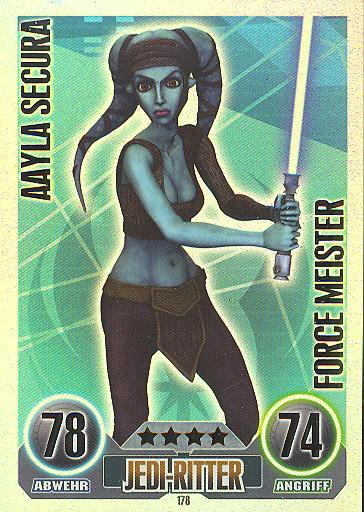 Force Attax - AAYLA SECURA - Jedi-Ritter - FORCE MEISTER - SERIE 1 (2010)