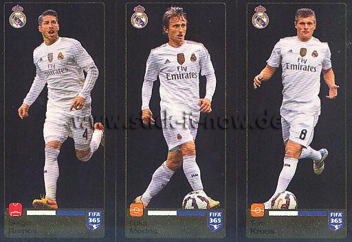 Panini FIFA 365 Sticker - Nr. 383 - 384 - 385