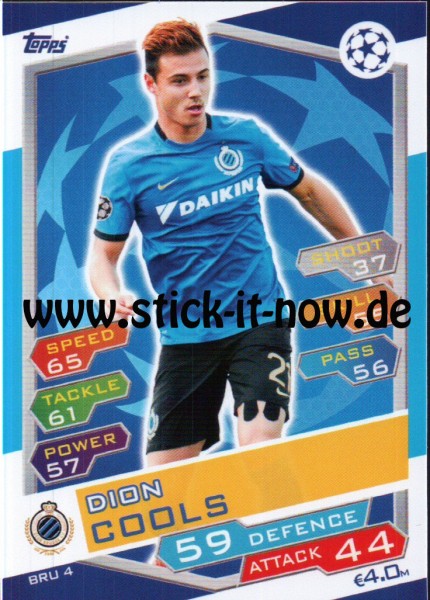 Match Attax Champions League 16/17 - Nr. BRU 4