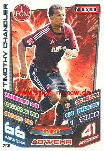 Match Attax 13/14 - 1. FC Nürnberg - Timothy Chandler - Nr. 258