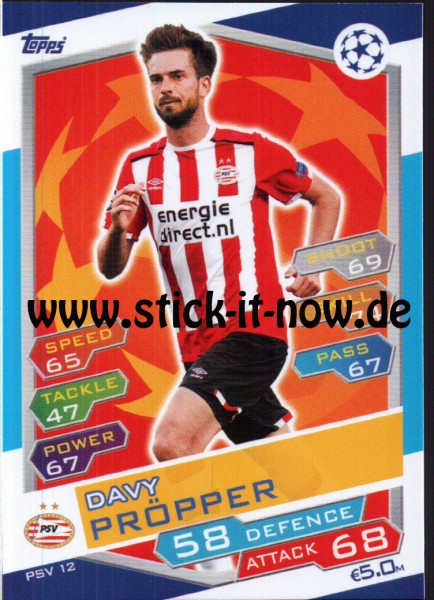 Match Attax Champions League 16/17 - Nr. PSV 12