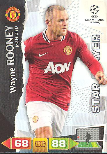 Wayne Rooney - Panini Adrenalyn XL CL 11/12 - Manchester United - Star Player