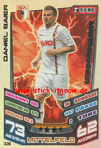 Match Attax 13/14 - FC Augsburg - Daniel Baier - Matchwinner - Nr. 326