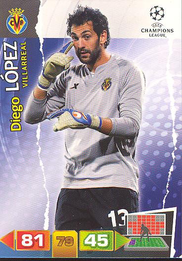 Diego Lopez - Panini Adrenalyn XL CL 11/12 - FC Villarreal