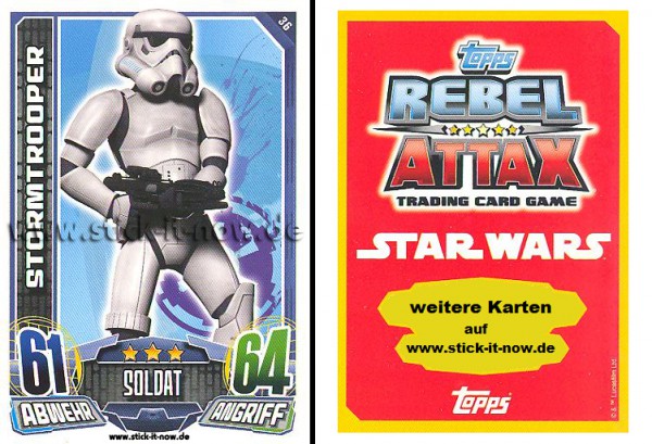 Rebel Attax - Serie 1 (2015) - STORMTROOPER - Nr. 36