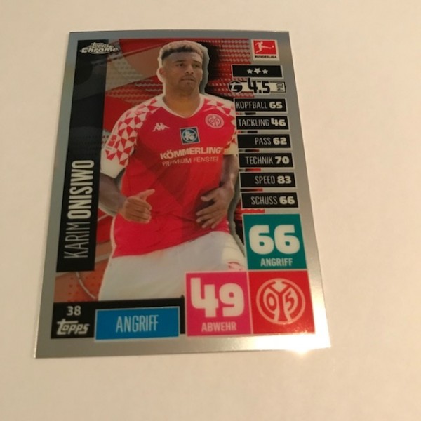 Match Attax BL Chrome 20/21 - Nr. 38 - ONISIWO