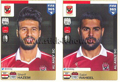 Panini FIFA 365 Sticker - Nr. 286 - 287