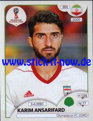 Panini WM 2018 Russland "Sticker" - Nr. 189