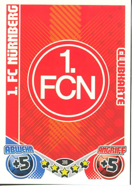 Match Attax 11/12 - 1. FC Nürnberg - Clubkarte