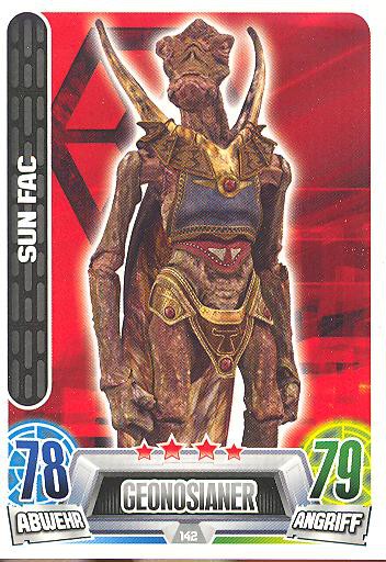 Force Attax Movie Collection - Serie 2 - SUN FAC - Nr. 142