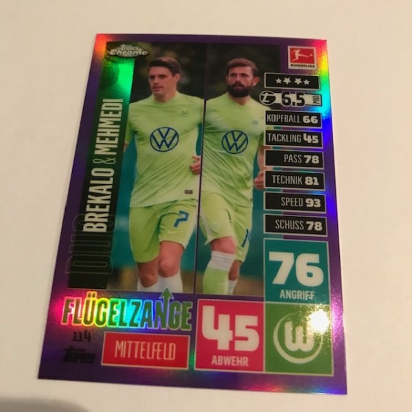 Match Attax BL Chrome 20/21 - Nr. 114 ( Lila 270/299 )