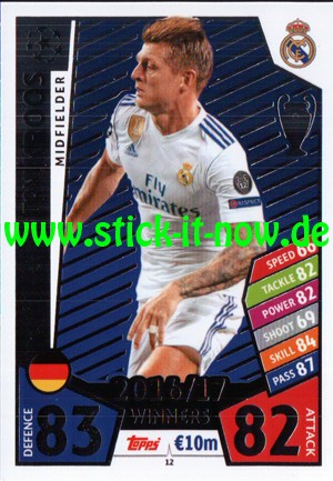 Match Attax Champions League 17/18 - Nr. 12 (Winners 16/17)