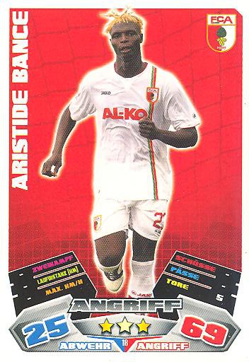 Match Attax 12/13 - Aristide Bance . FC Augsburg - Nr. 18