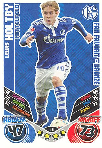 Match Attax 11/12 Extra - LEWIS HOLTBY - FC Schalke 04 - Fan Favorit-Bronze - Nr. 106