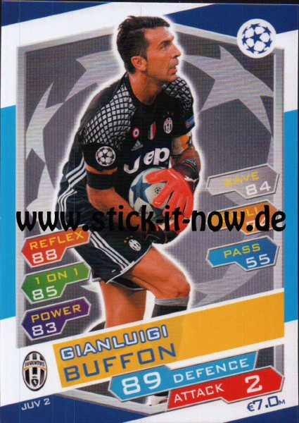 Match Attax Champions League 16/17 - Nr. JUV 2