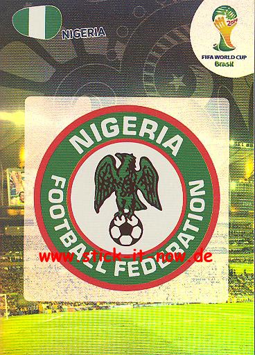 Panini Adrenalyn XL Brasil WM 2014 - Team Logo - NIGERIA