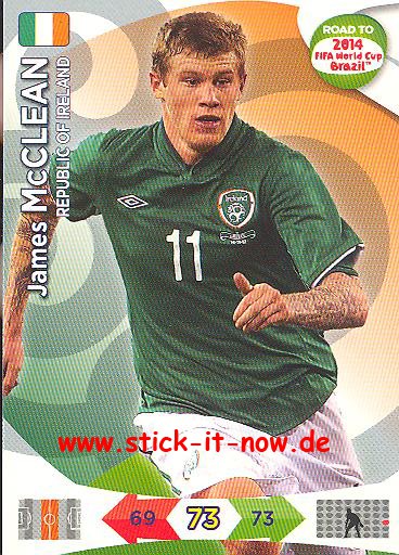 Panini Adrenalyn XL Road to WM 2014 - James McCLEAN