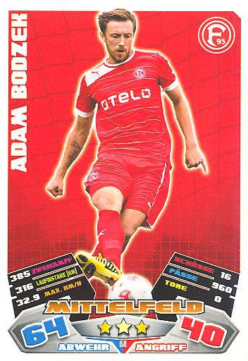 Match Attax 12/13 - Adam Bodzek - Fortuna Düsseldorf - Nr. 64