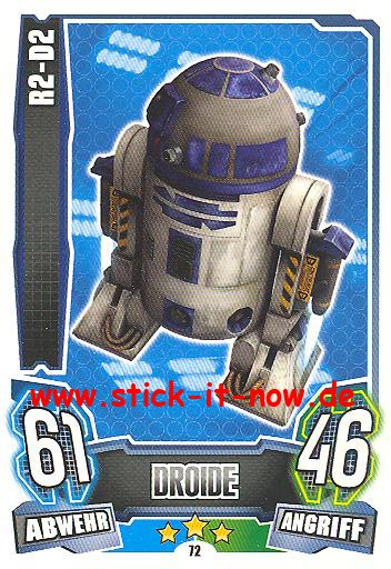 Force Attax - Star Wars - Clone Wars - Serie 4 - R2-D2 - Nr. 72