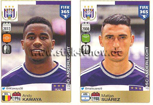 Panini FIFA 365 Sticker - Nr. 157 - 158